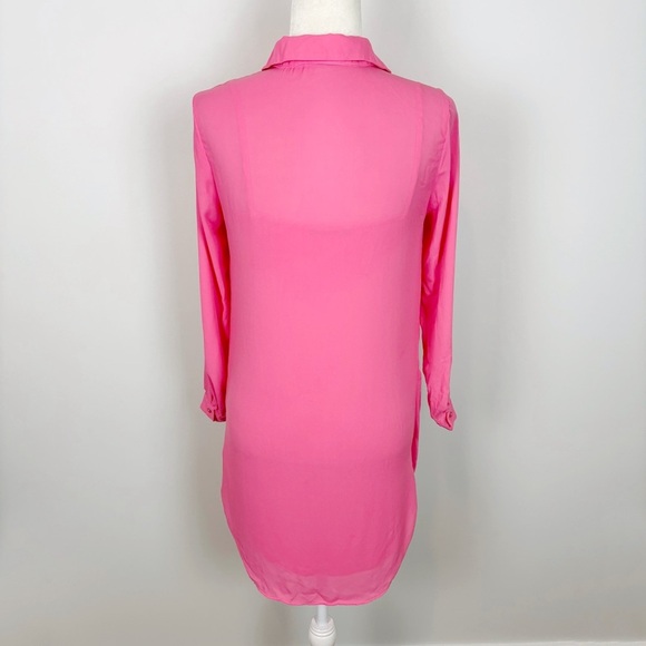 KRISA Drape Button Front Mini in Rosa Size XS - Picture 7 of 12